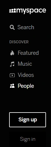 myspace-left-panel