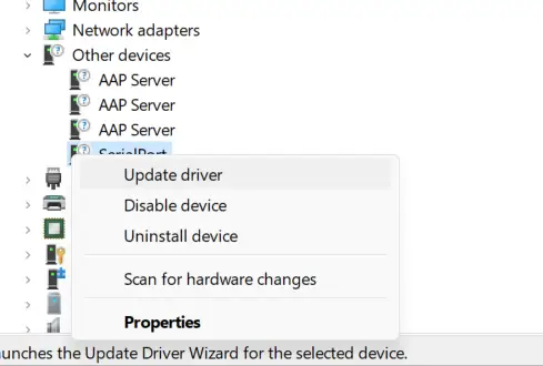 other devices device manager