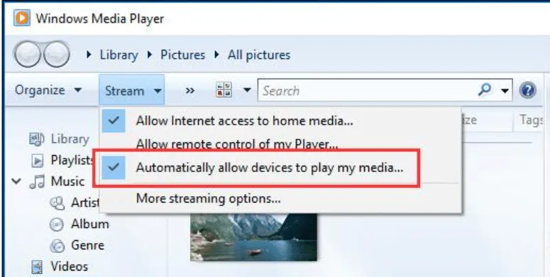 Automatically allow devices to play my media