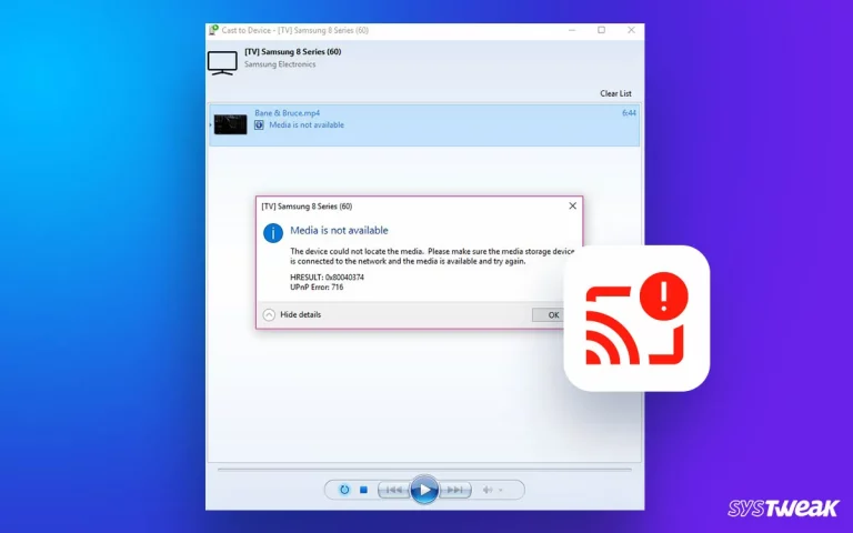 Cast to Device Not Working on Windows