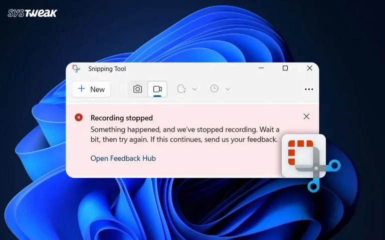 Fix-Snipping-Tool-Recording-Stopped