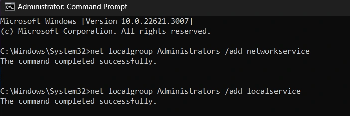 localgroup Administrators