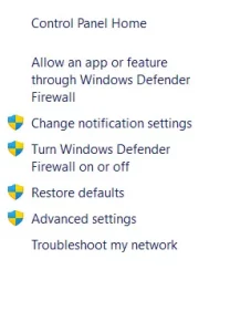 Allow an app