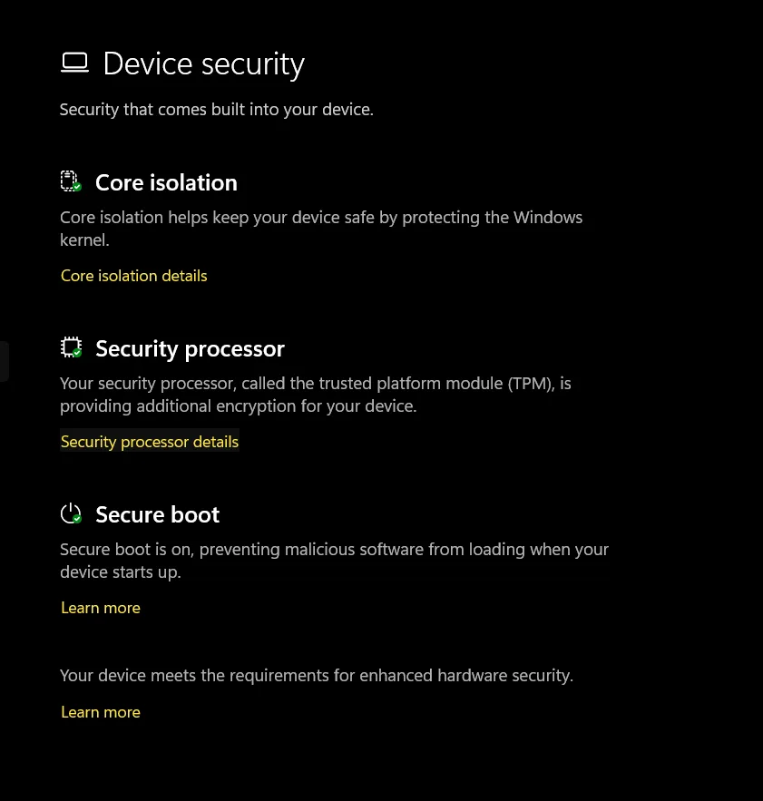 Security-Processor-option-in-Device-Security