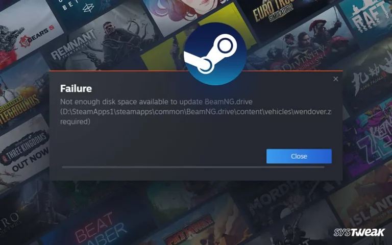 Steam Not Enough Disk Space Error [FIXED]