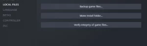 local file setting
