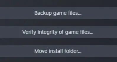 select verify integrity option