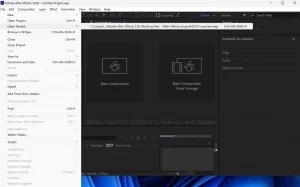 Recently opened AEP file_save