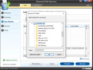 Advanced Disk Recovery click ok