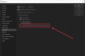 Auto-Save Folder Path in Adobe After Effects