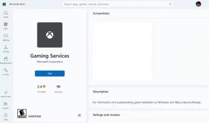 Click on the Get button to install app