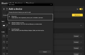 Add a device option