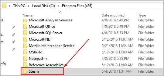 Steam-folder-in-program-files