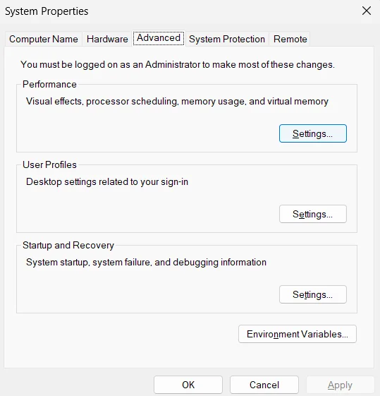 Use-the-Settings-button-under-Performance
