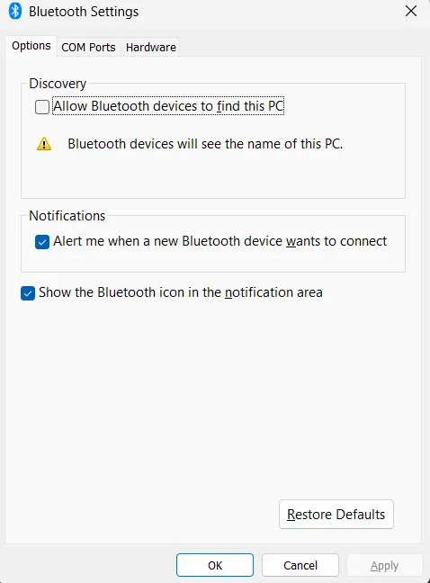 windows 11 turn on bluetooth missing