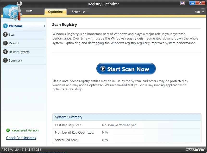 Registry Optimizer