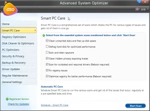 Smart PC Care option
