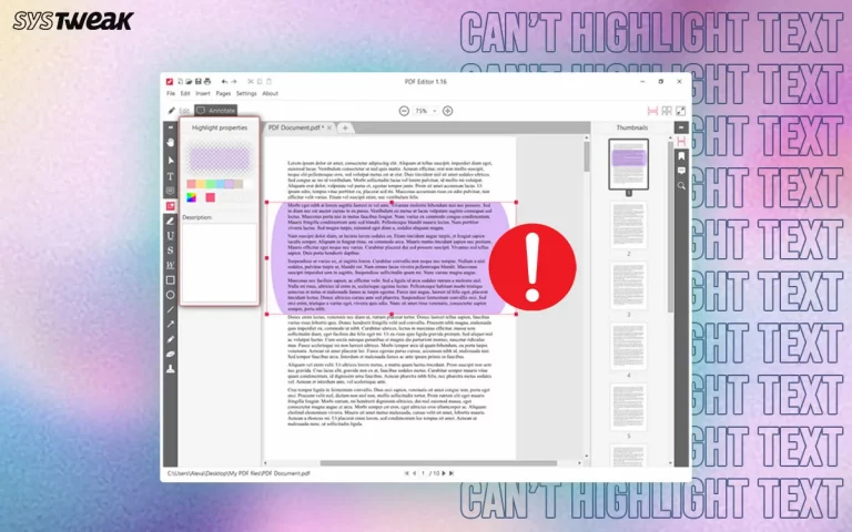 Can’t Highlight Text In A PDF Document? How To Fix It