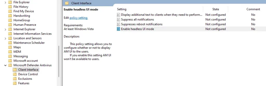 Client Interface