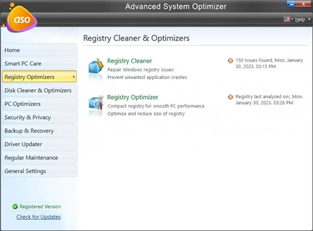 Registry Optimizers