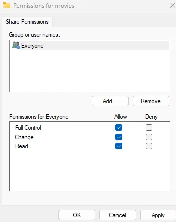 Share-Permission