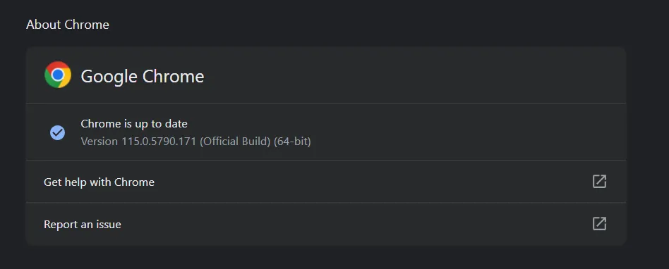 chrome about setting