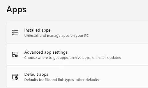 click on Install Apps