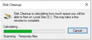 disk cleanup