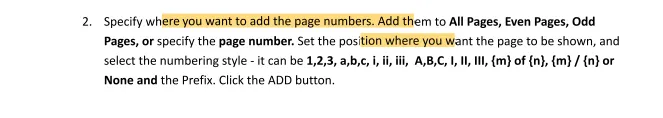 highlighted text