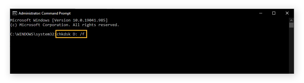 chkdsk C