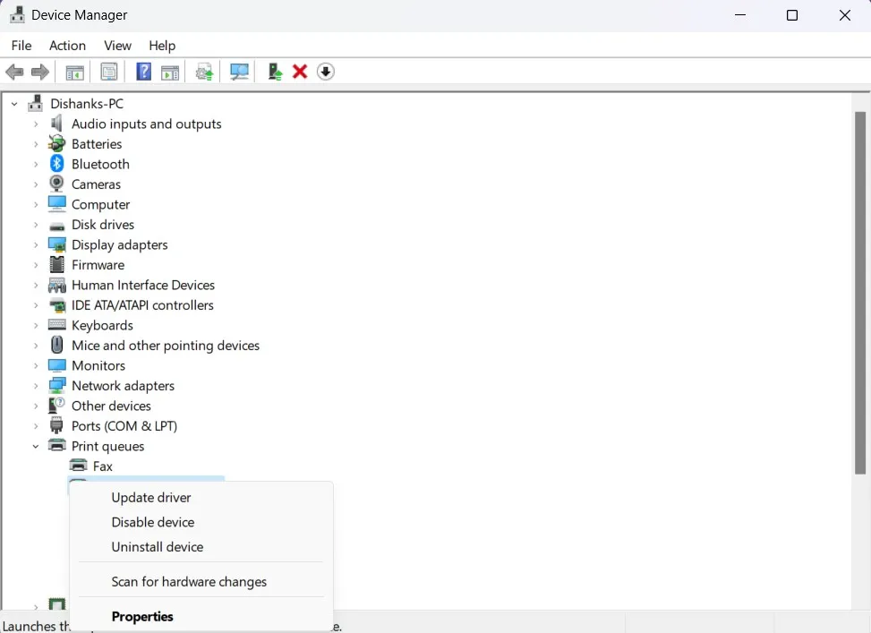 device manager