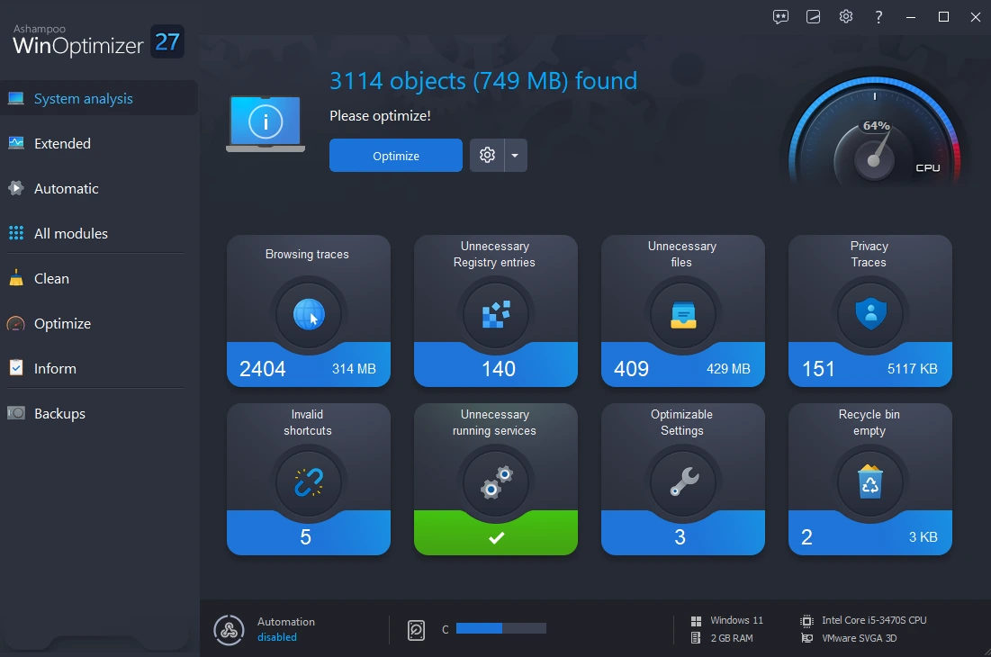 Ashampoo WinOptimizer 27