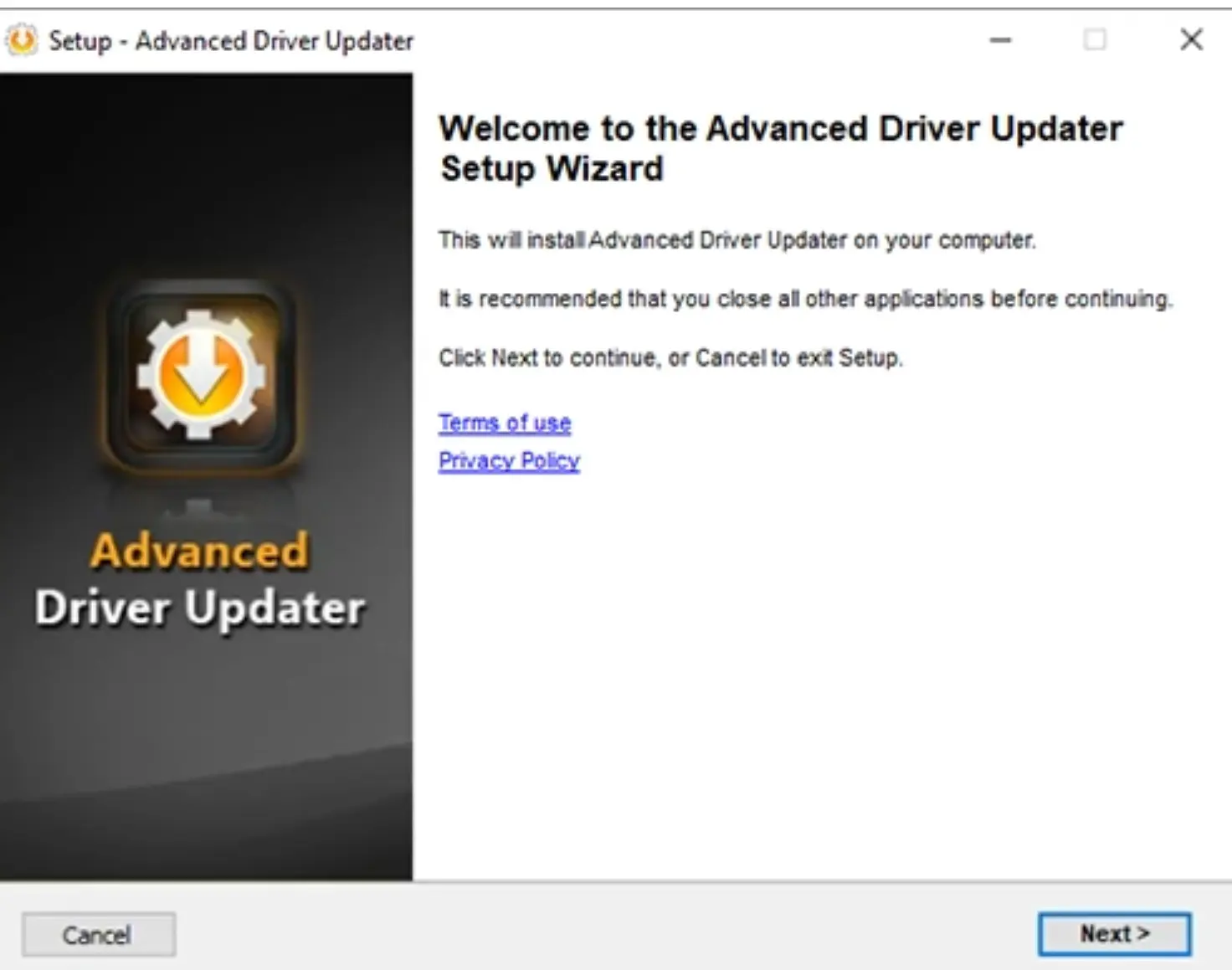 Run ADU Setup File