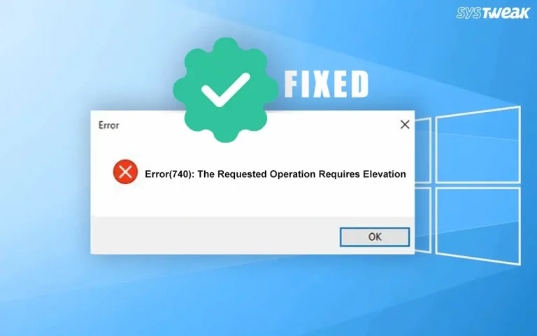 The Requested Operation Requires Elevation