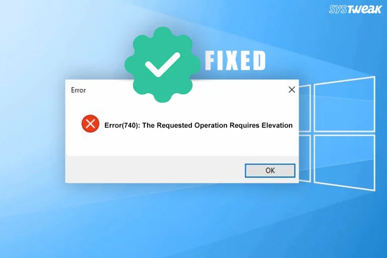 The Requested Operation Requires Elevation