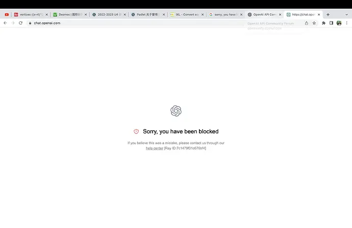 Sorry You Have Been Blocked Error
