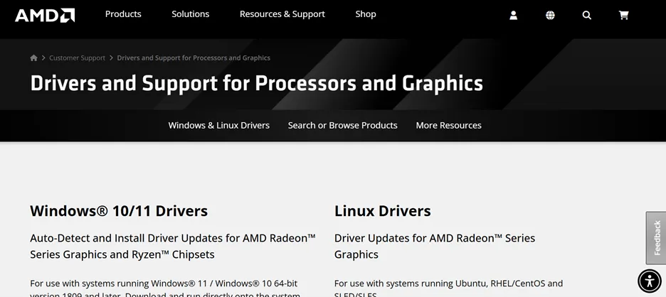 amd website