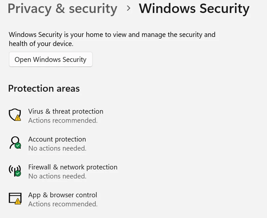 firewall and network protection