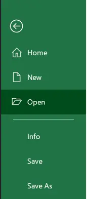 open excel