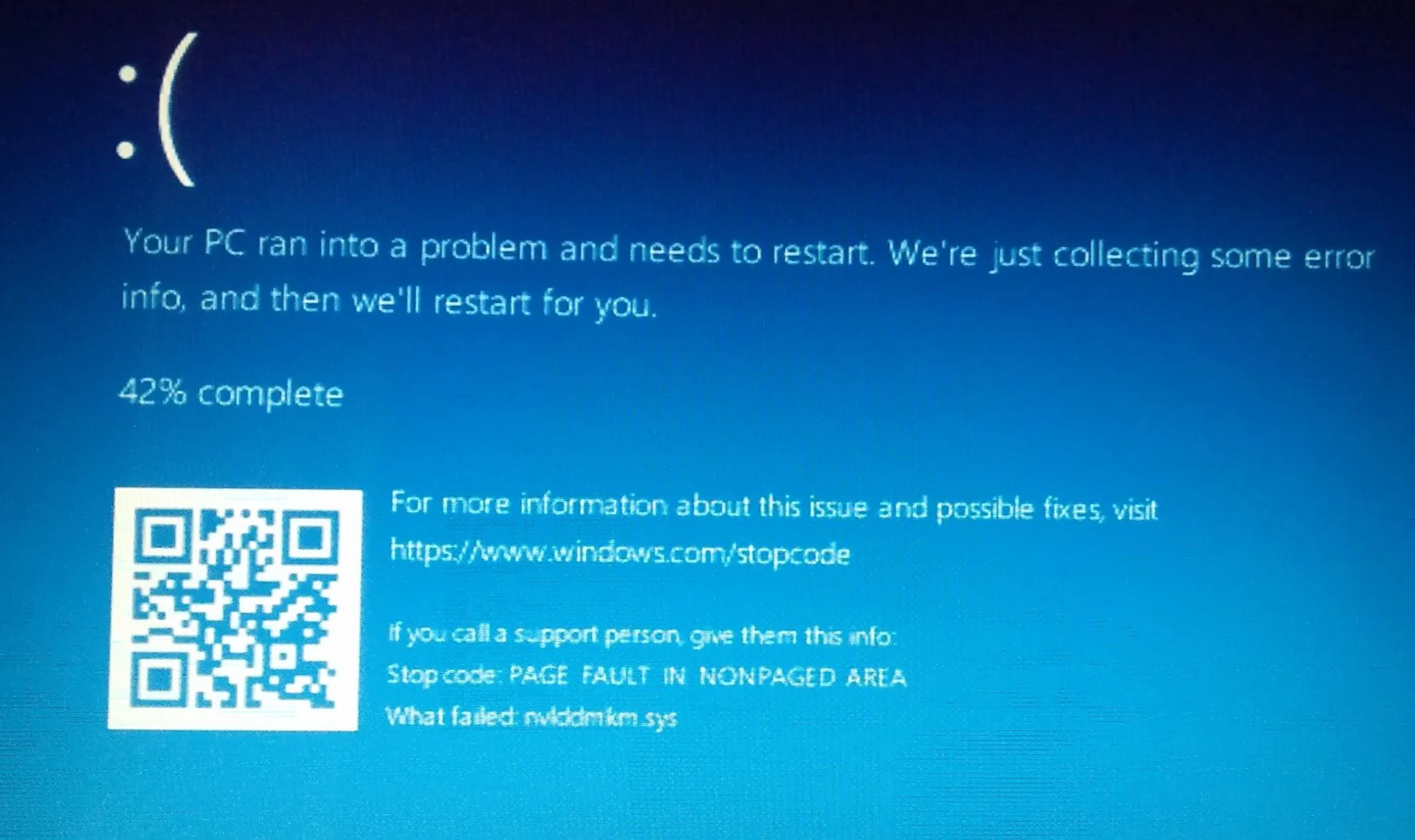 Blue Screen Error