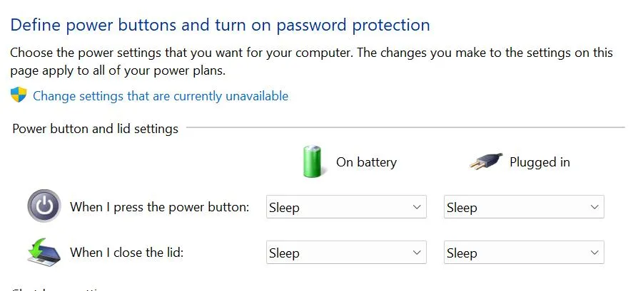Change Settings
