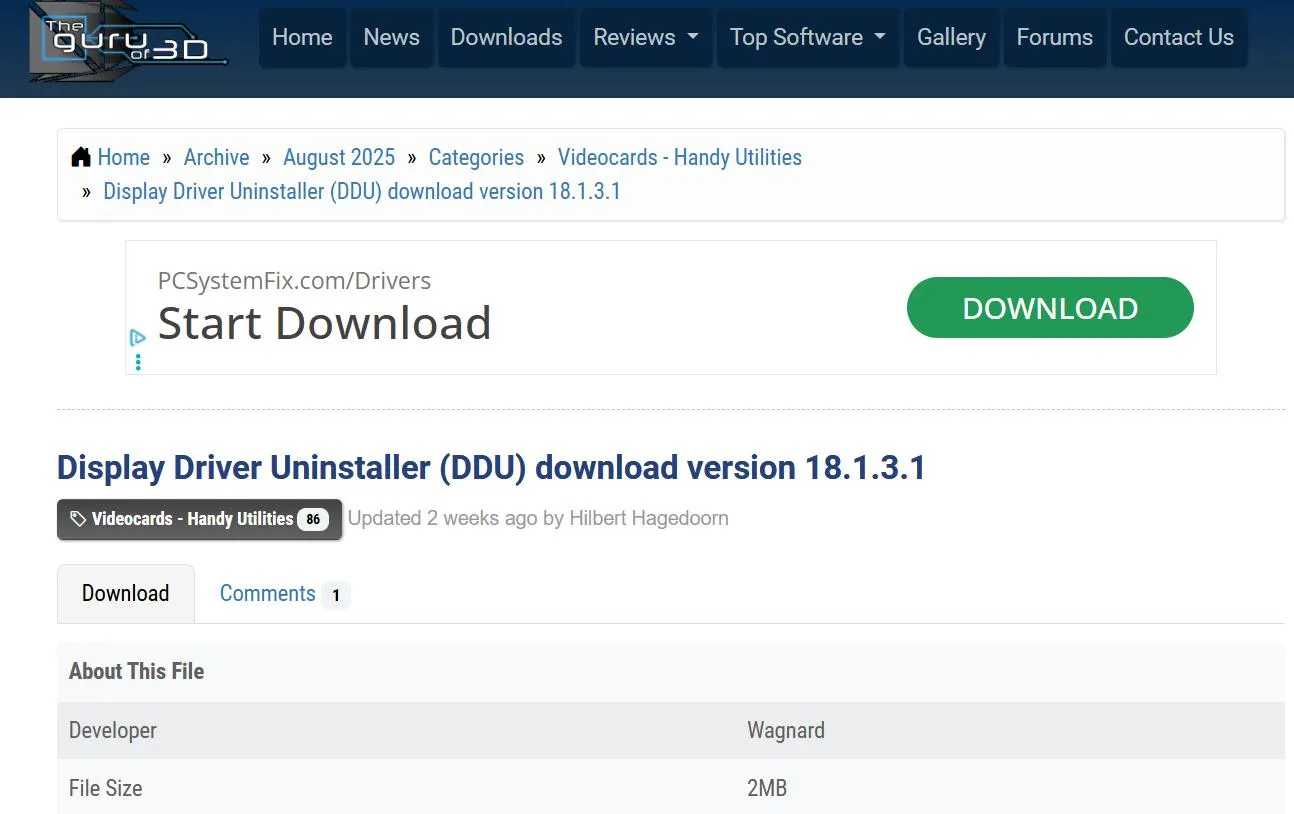 Download DDU