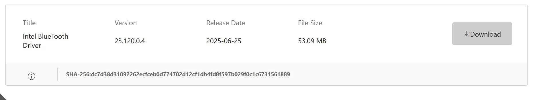 Download button
