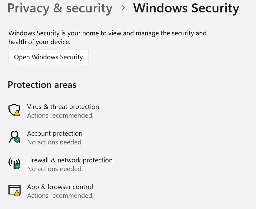 Firewall & network protection