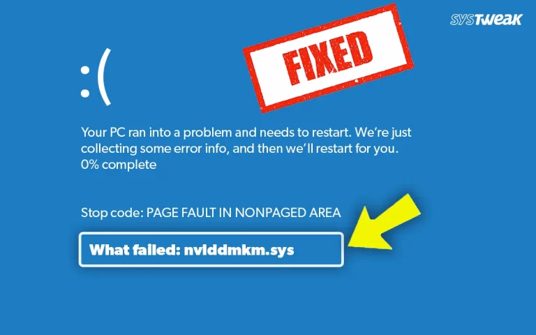 Fix: NVIDIA nvlddmkm.sys Blue Screen Error