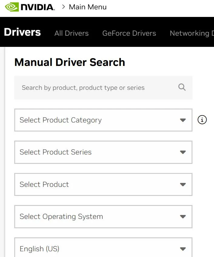 Nvidia website