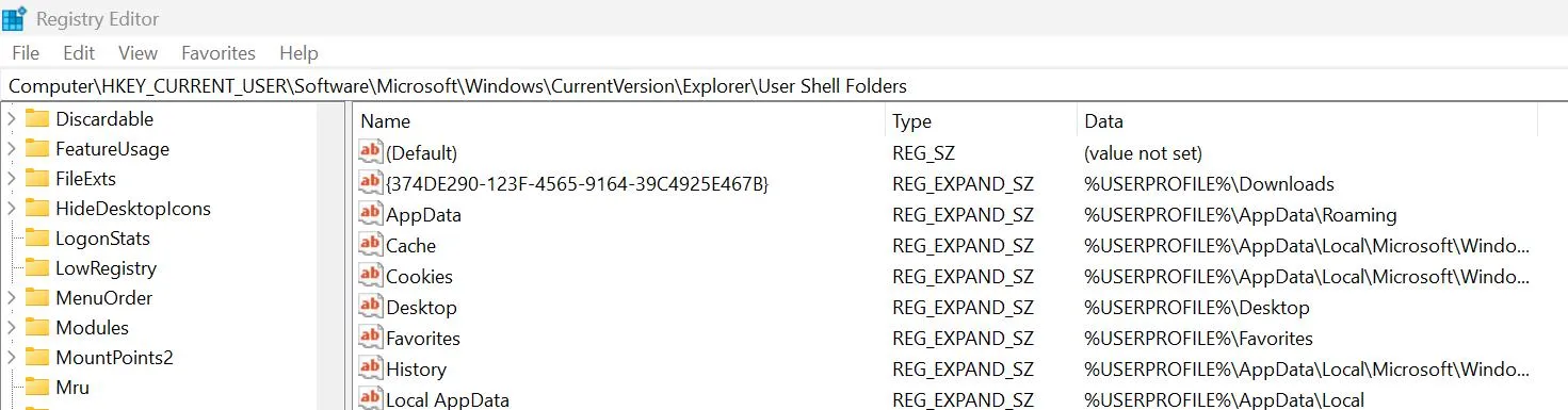 Registry Editor