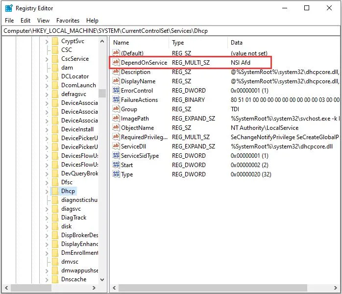 Registry Editor