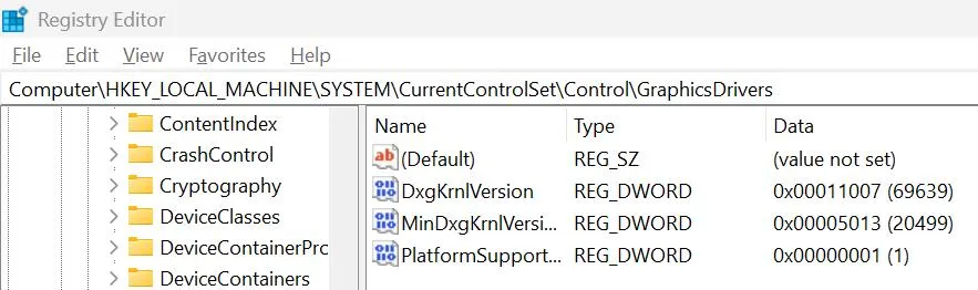 Registry Editor