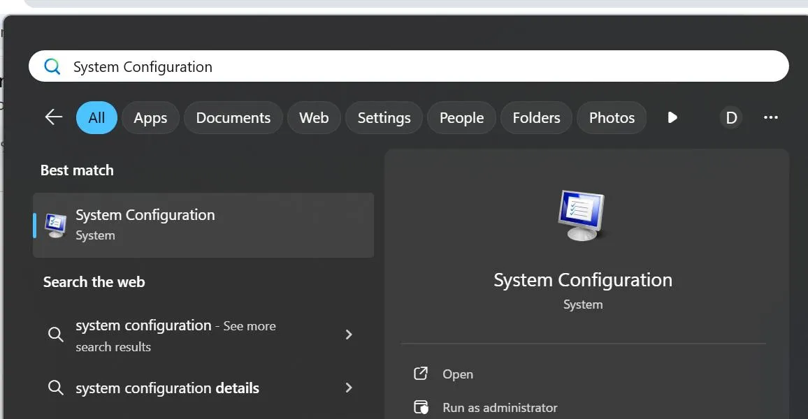 System Configuration